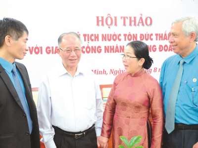Hội thảo “Chủ tịch nước Tôn Đức Thắng với giai cấp công nhân và Công đoàn Việt Nam”